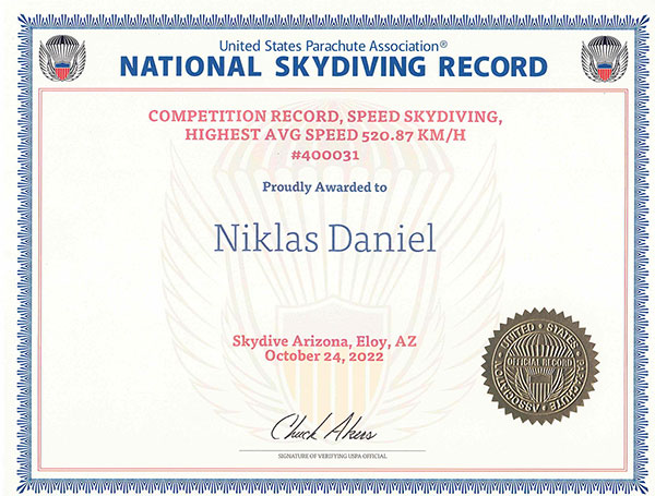 USPA Record 400031