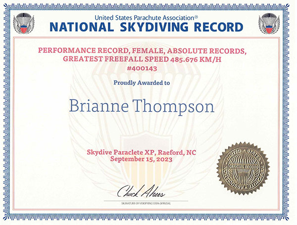 USPA Record 400143
