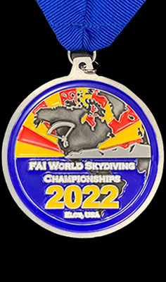 Silver Medal at FAI World Meet 2022 in Speed Skydiving